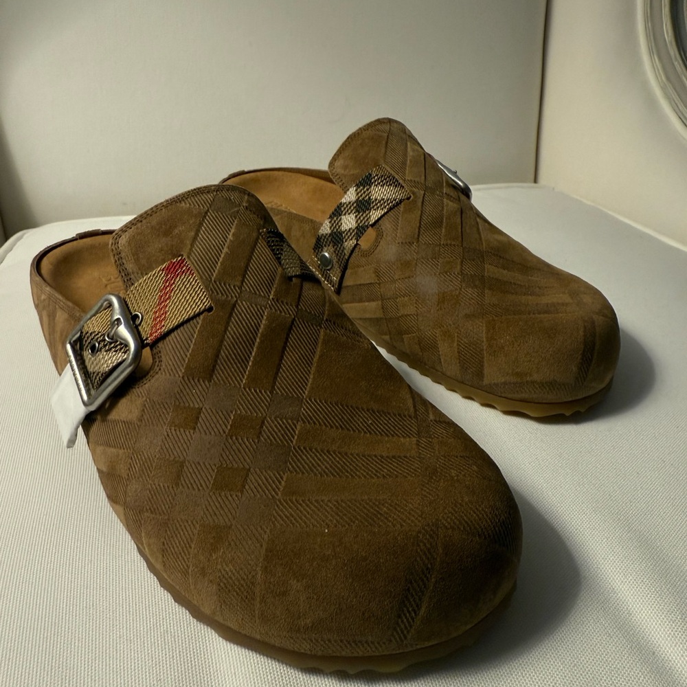 Burberry Tan Plaid Men's Loafers